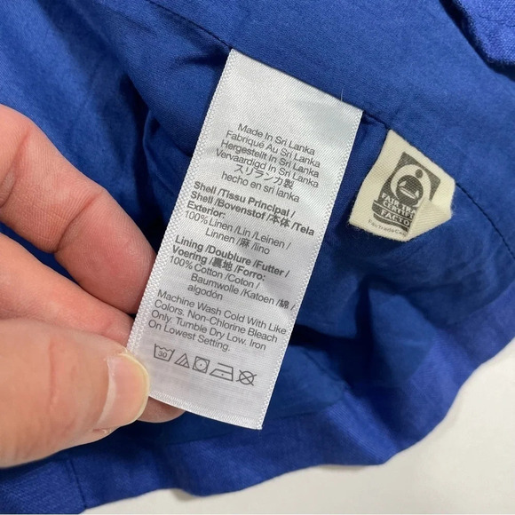 New Madewell Double Breasted Crossover Blazer 100% Linen - Picture 6 of 9